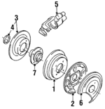 4320650Y10 - Brakes: Drum for Nissan Image