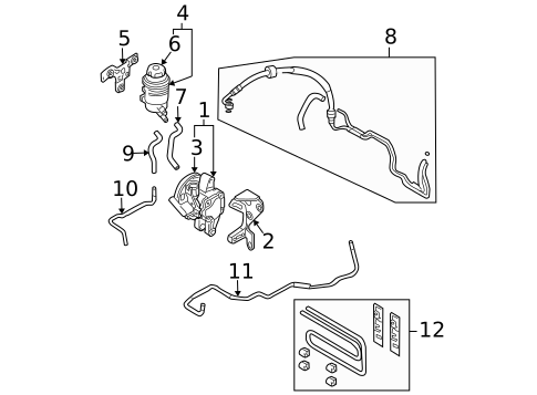 Pump & Hoses for 2009 Kia Sportage #0