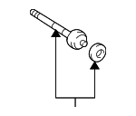 4550339085 - Steering: Inner Tie Rod for Toyota: Tacoma Image