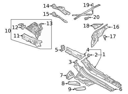Structural Components & Rails for 2025 Audi RS6 Avant #0