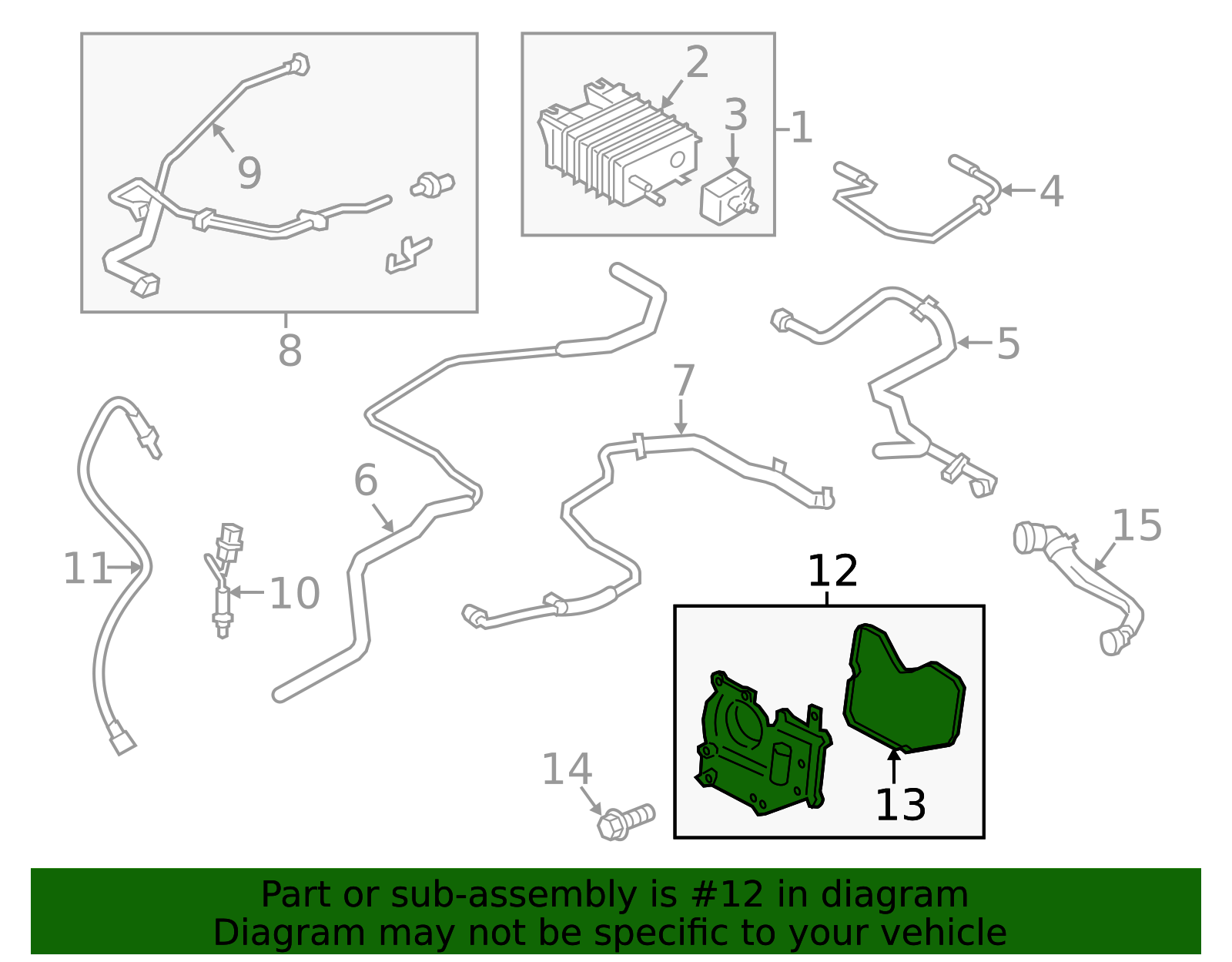AG9Z-6A785-A - Vapor Canister Purge Valve Assembly 2012-2018 Ford