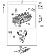 R3620113AA - 3.6L Gas; Engine: Cylinder Head, Left Side, Remanufactured for Chrysler: 200, 300, Town &amp; Country | Dodge: Avenger, Challenger, Charger, Durango, Grand Caravan, Journey | Jeep: Grand Cherokee, Wrangler | Ram: 1500, C/V Image