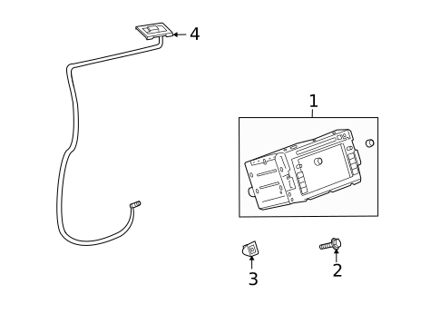Navigation System Components for 2012 Buick Enclave #0