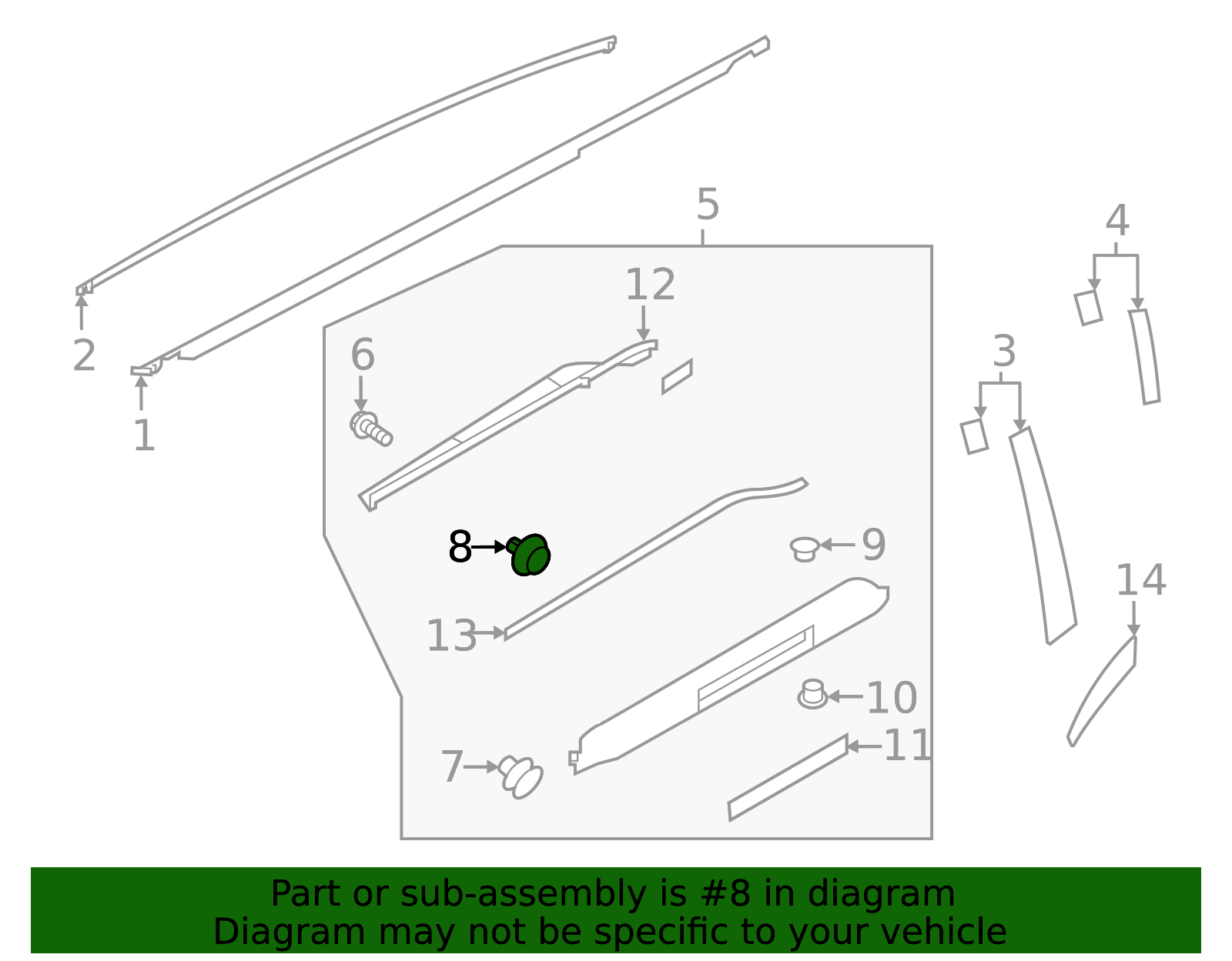 2006-2025 Subaru Rocker Molding Clip 909130191 | OEM Parts Online