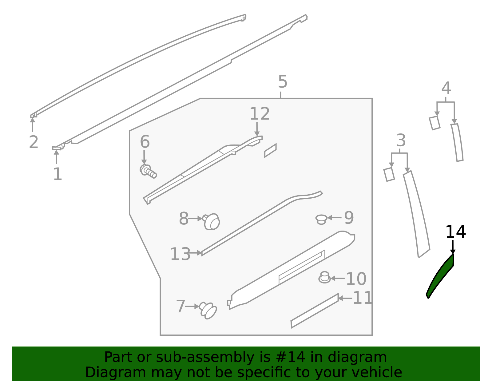Subaru Sambar 660 パーツカタログ 3AT 2023-2025 Subaru Outback Wheel Opening Molding 91112AN81A | Subaru