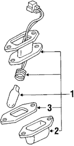 E8GY13550A - Electrical: License Lamp for Ford Image