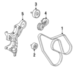 10129516 - Cooling System: Belt Tensioner Bracket for GM Image
