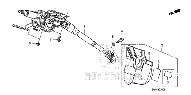 Steering Column for 2007 Honda CR-V #0