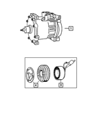 55056435AD - Air Conditioning &amp; Heater: Air Conditioning Compressor for Mopar Image