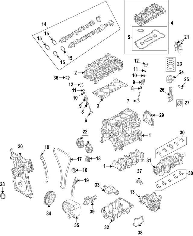LB5Z6010A - : Cylinder Block for Ford Image