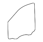 4477250210 - Body: Door Glass for Mercedes-Benz Image