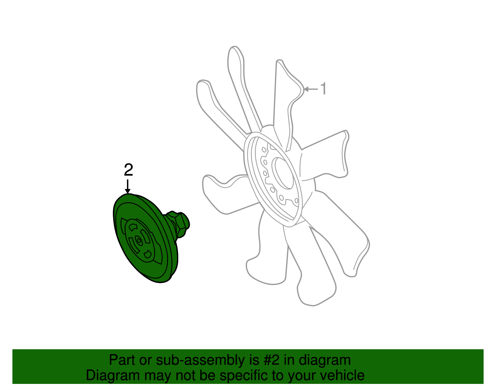 Motorcraft™ Engine Cooling Fan Clutch - Ford (yb3046