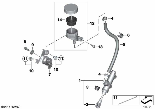 34317724006 - : Hose Clamp for BMW-Motorrad Image