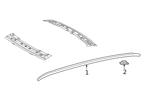 Exterior Trim - Roof for 2020 Toyota Camry #1