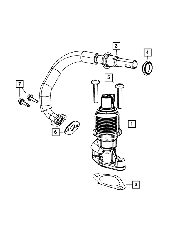 53032853AC - Emission Controls: Egr Tube for Mopar Image