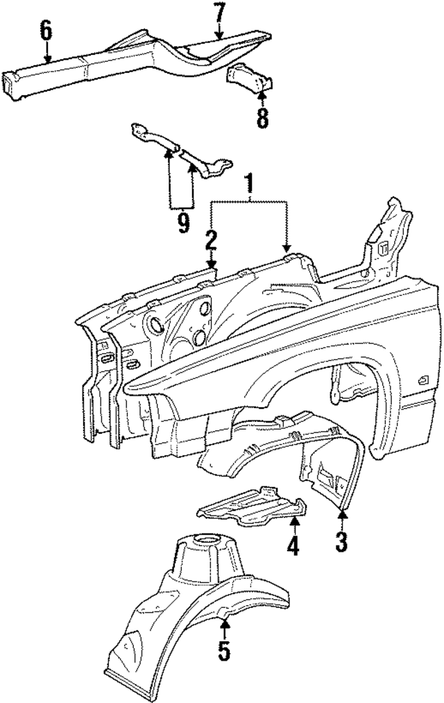 9126621 - : Fender Liner for Volvo Image