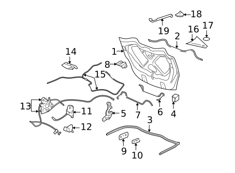 Lid & Components for 2008 Saturn Sky #0