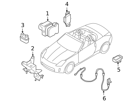Anti-Lock Brakes for 2005 Nissan 350Z #1