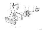 63171390880 - Lighting: Fog Lights, Right for BMW Image