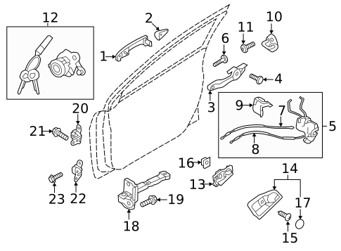 Front Door for 2014 Hyundai Accent #0