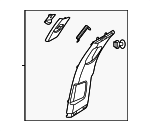 85840DS100OCW - Body: Upper Center Pillar Trim for Genesis: Electrified GV70 Image