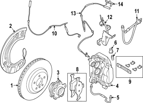 Front Brakes for 2024 BMW i4 #1