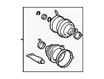 442842091 - Front Drive Axle: Boot Kit for Toyota: Highlander, RAV4 Image