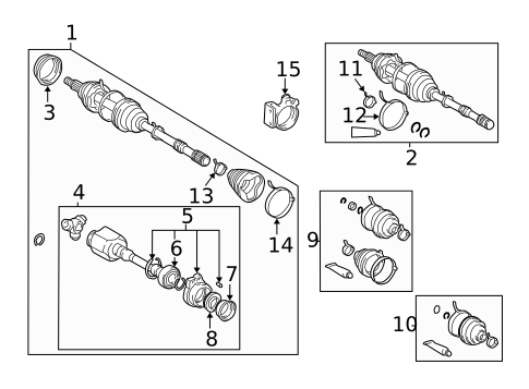 Axle Shafts & Joints for 2001 Toyota RAV4 #0
