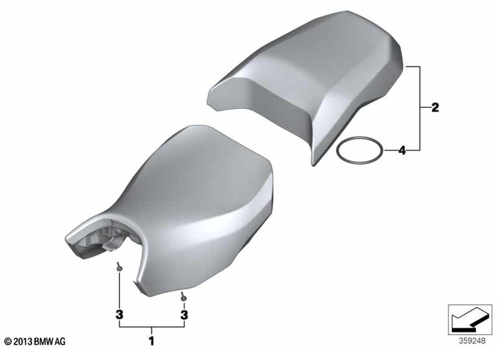 52538532738 - Standard Riders Seat, Low 2012-2024 BMW