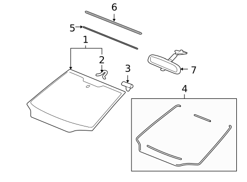 Glass - Windshield for 2008 Honda Civic #0
