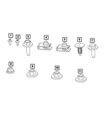 6513975AA - Electrical: Pan Head Screw for Mopar Image