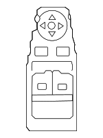 84040WAA01 - : Window Switch for Toyota: GR Supra Image