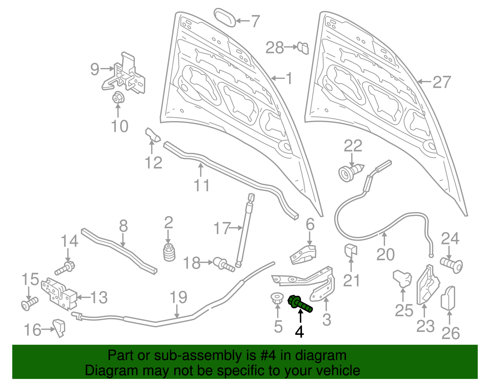 Hinge Bolt - Porsche (N-910-793-01)