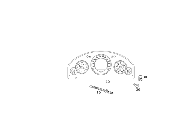 2129001514 - Electrical Equipment and Instruments: Instrument Cluster for Mercedes-Benz Image image
