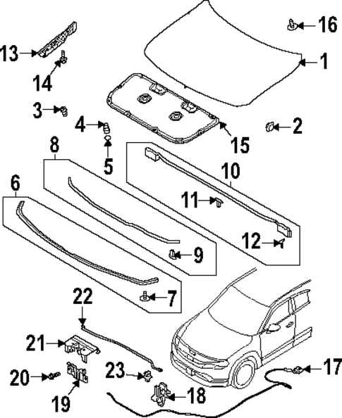 Hood & Components for 2023 Mazda MX-30 EV #0