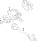 33208664621 - Universals &amp; Rear Axle: Axle Shafts for BMW: 530i, 540i, 540i xDrive Image