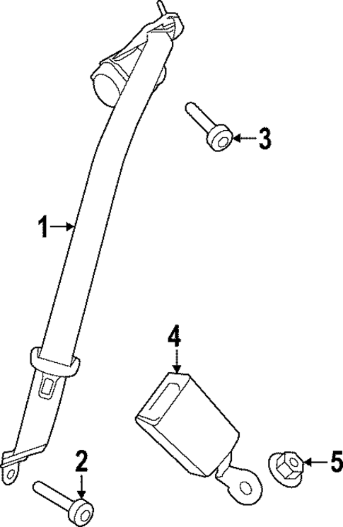 Rear Seat Belts for 2022 Porsche 911 #1
