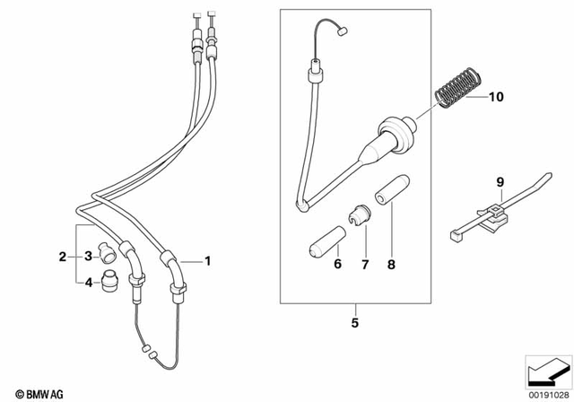 32737701213 - : Bowden Cable F Cruise Control for BMW-Motorrad Image