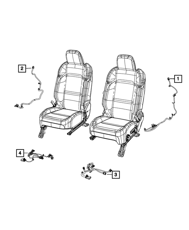 68496375AA - Electrical: Seat Wiring for Mopar Image