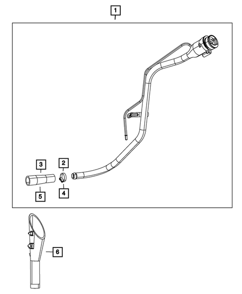 Fuel Tank Filler Tube for 2012 Chrysler 300 #0