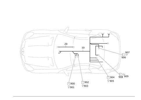Cable Harness Automobile Telephone for 2010 Mercedes-Benz SLK300 #0