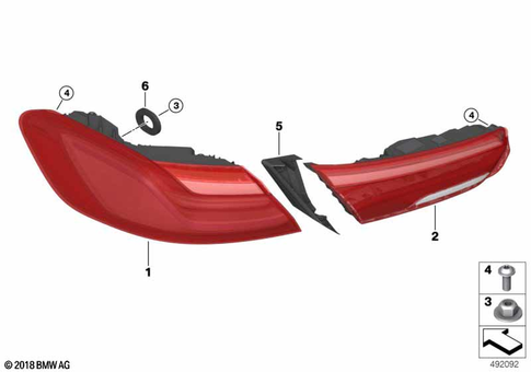 Rear Light for 2025 BMW M8 #0
