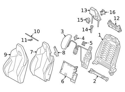 Seat Components for 2021 BMW Z4 #2