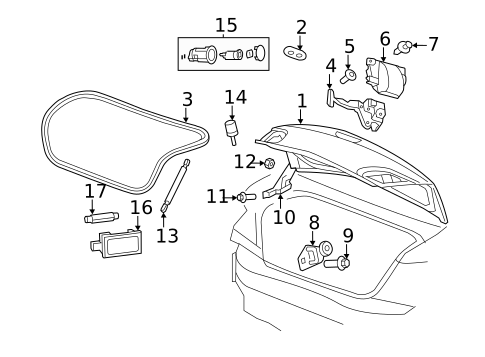 Trunk for 2012 Chrysler 200 #1