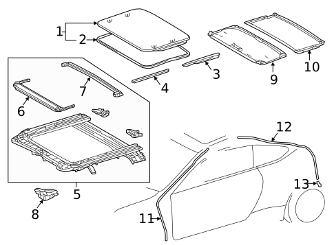 Sunroof for 2020 Lexus RC F #0