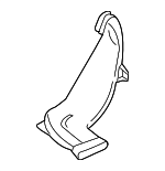 8W0819805A - Body: Rear Duct for Audi: A4, A4 allroad, A4 Quattro, A5 Quattro, A5 Sportback, RS5, RS5 Sportback, S4, S5, S5 Sportback Image