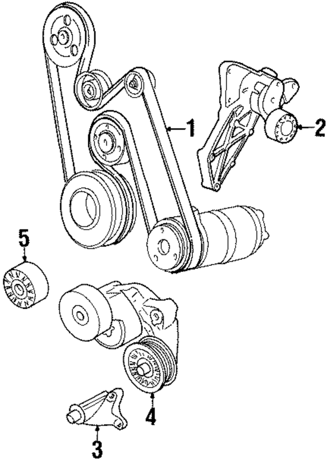 12537146 - : Part# 12537146 Pulley for Buick: Century, Electra, LeSabre, Park Avenue, Reatta, Regal, Riviera, Skylark | Chevrolet: Lumina APV | Oldsmobile: 98, Achieva, Cutlass Ciera, Cutlass Cruiser, Delta 88, Silhouette, Toronado | Pontiac: Bonneville, Grand Am, Trans Sport Image