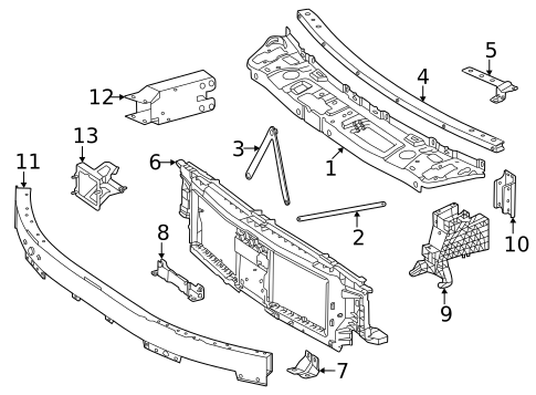Radiator Support for 2025 Mercedes-Benz CLE 300 #1
