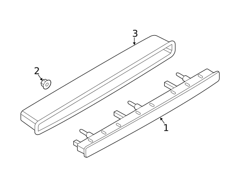 High Mounted Stop Lamp for 2013 Audi RS5 #0