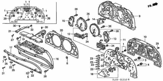 Meter Components for 1993 Acura NSX #0